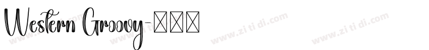 Western Groovy字体转换